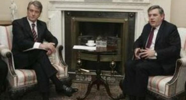 Ющенко и Браун обсудили ситуацию на газовом рынке