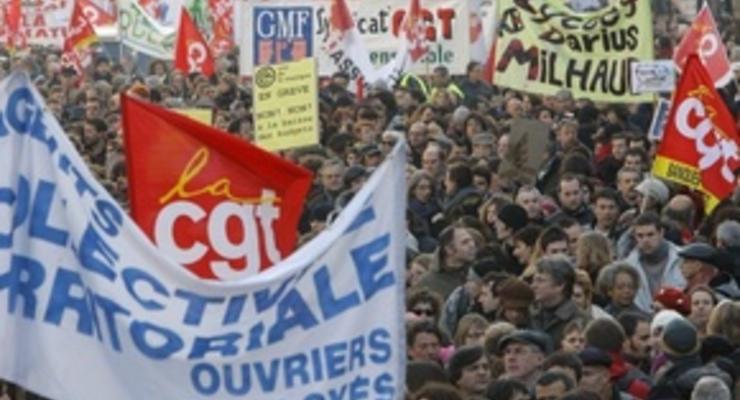 Во Франции на забастовку вышли около 2,5 миллионов человек