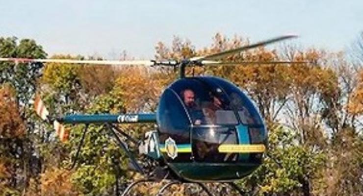 В Кременчуге во время учебных полетов упал вертолет