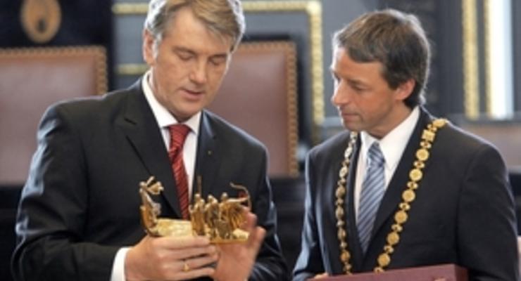 Ющенко: Прага стала очагом нашей национальной мысли