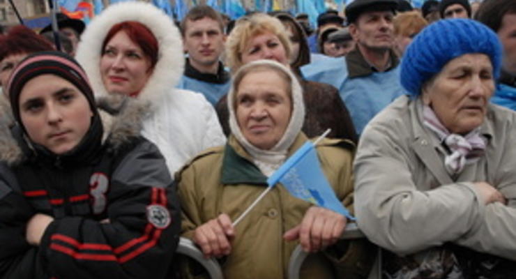 Харьков поставил рекорд по числу митингующих сторонников ПР