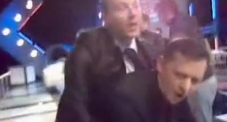 Скандал в эфире Шустер Live: В интернете появилась видеозапись потасовки депутатов