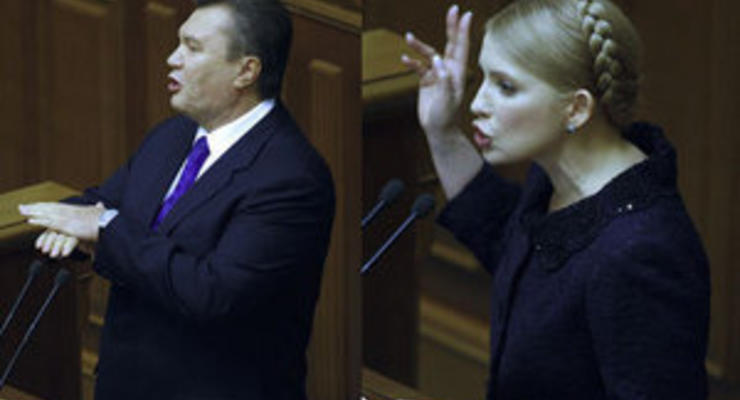 Опрос: Украинцы считают лучшими премьерами Януковича и Тимошенко