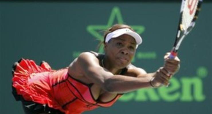 Майами WTA: Венус Уильямс пробилась в четвертый раунд