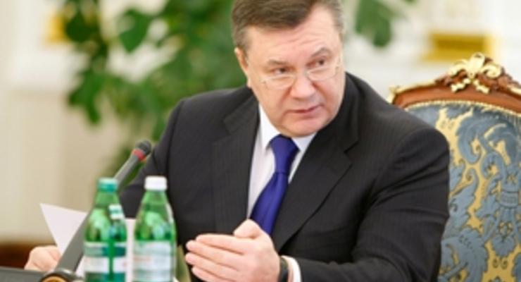 Янукович надеется на поддержку Казахстана в ОБСЕ