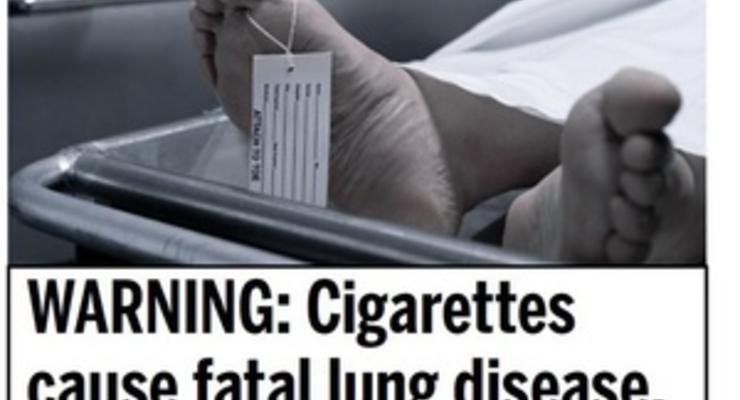 В США на пачках сигарет будут печатать фотографии трупов