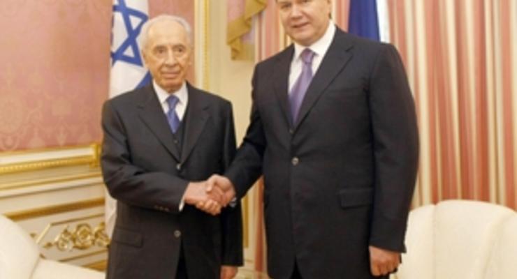 Перес пригласил Януковича в Израиль
