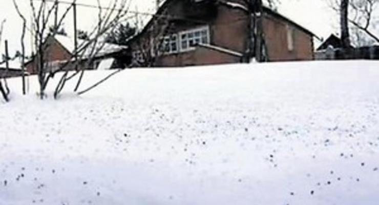 В Харьковской области выпал черный снег