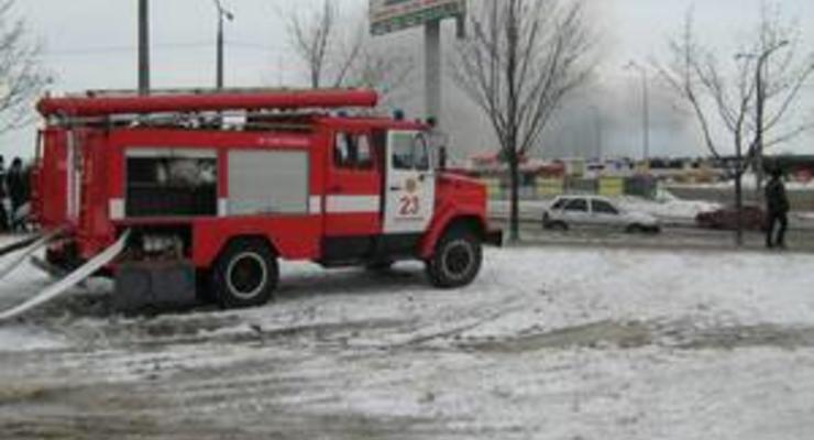Пожар в запорожском гипермаркете потушен