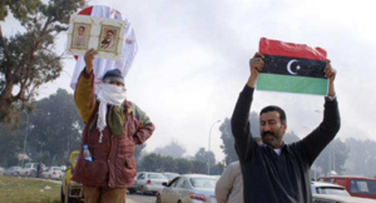 В Триполи началась акция протеста против Каддафи