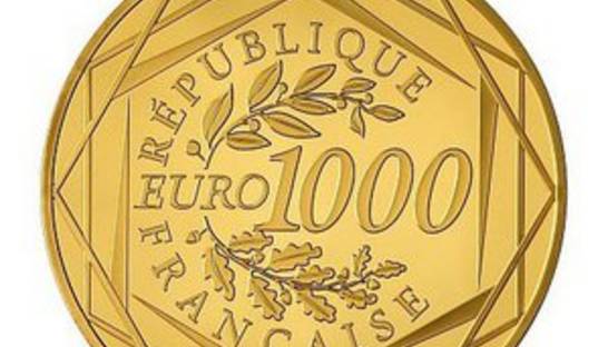 Во Франции выпустят первую в ЕС монету номиналом 1000 евро