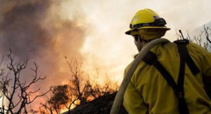 В США возле космодрома на мысе Канаверал бушует лесной пожар