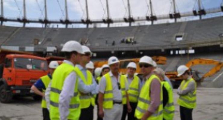 Эксперты UEFA довольны темпами реконструкции НСК Олимпийский