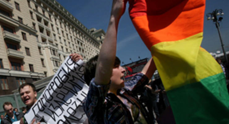 Фотогалерея: Несостоявшийся гей-парад. В Москве разогнали акцию в поддержку секс-меньшинств