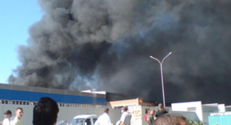 МЧС: Пожар в Броварах локализован