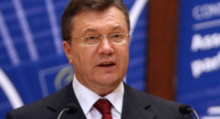 Янукович рассказал в ПАСЕ об идее, которая объединила украинское общество