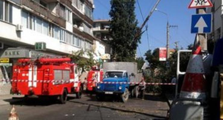 В центре Севастополя упавший вяз перегородил улицу на пять часов