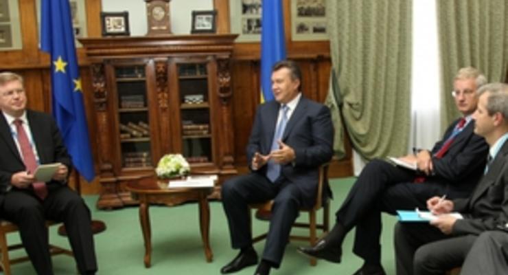 Янукович поговорил с европейскими дипломатами о деле Тимошенко
