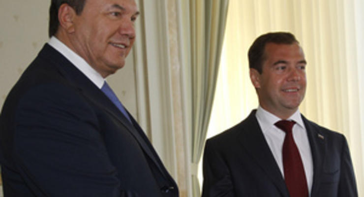 В России начались переговоры Януковича и Медведева