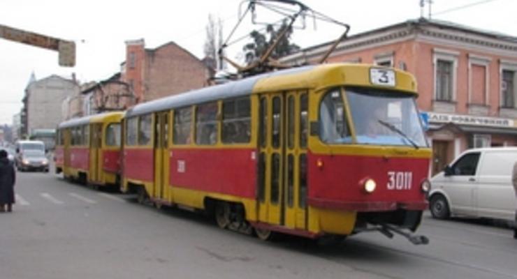 В Харькове у трамвая на ходу отпало колесо