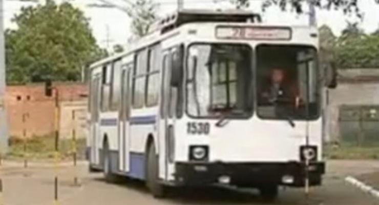 В Днепропетровске проходят соревнования среди водителей троллейбусов