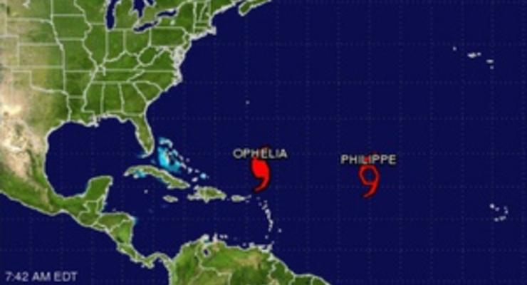 В Атлантическом океане набирает силу ураган Офелия