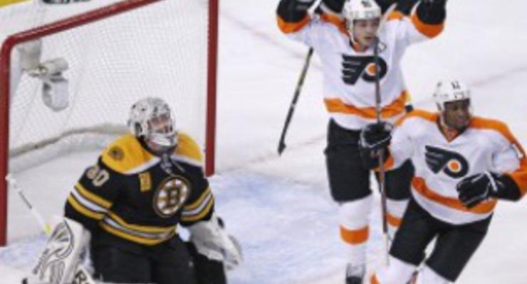 NHL: Обладатель Stanley Cup Boston Bruins в стартовом матче уступил Philadelphia Flyers