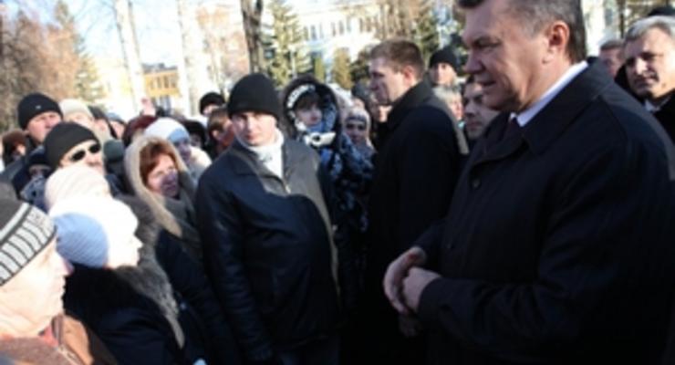 Милиция отрицает, что во время визита Януковича в Сумы людей не пускали в магазин