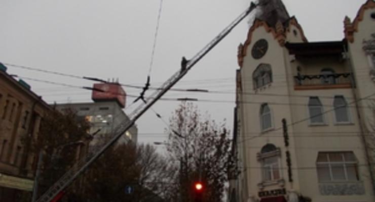 В центре Днепропетровска загорелась пятизвездочная гостиница