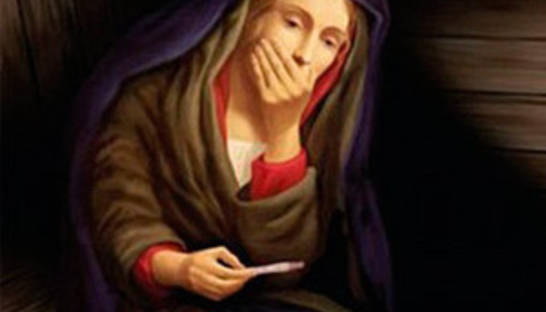 Рождество реально: В Новой Зеландии Деву Марию изобразили с тестом на беременность