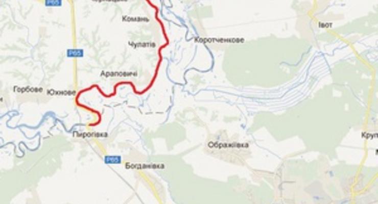 В Черниговской области из-за обледенения снесло понтонный мост через Десну