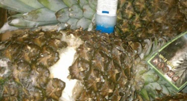 В Украине изъяли более 38 кг высококачественного кокаина, спрятанного внутри ананасов