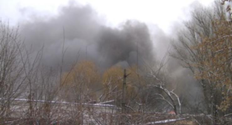 На Крюковском вагоностроительном заводе начался пожар