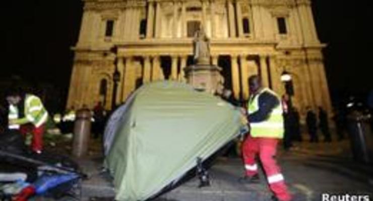 Полиция сносит лагерь протестующих Захвати Лондон