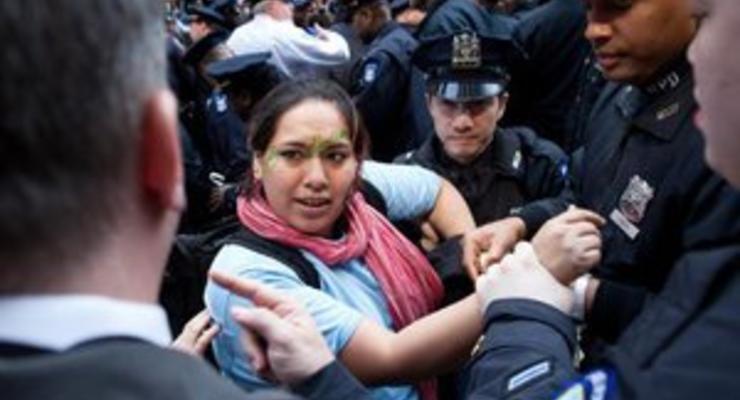 При разгоне митинга Захвати Уолл-стрит полиция задержала 73 человека