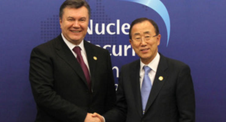 Янукович считает, что отношения Украины и ООН "достигают новых высот"