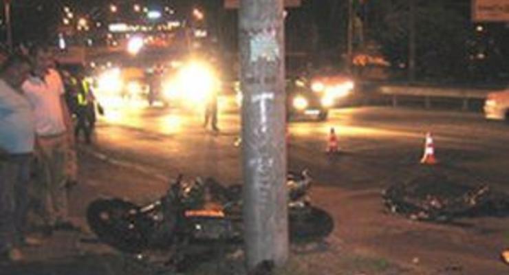 В Киеве разбился мотоциклист