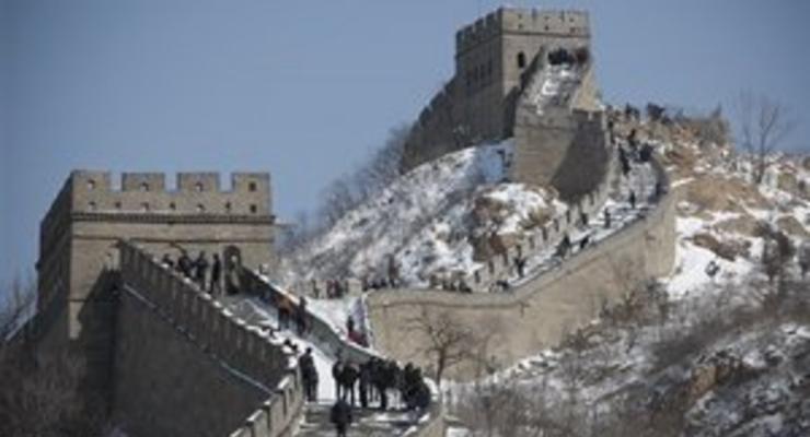 Часть Великой китайской стены обвалилась из-за ливней