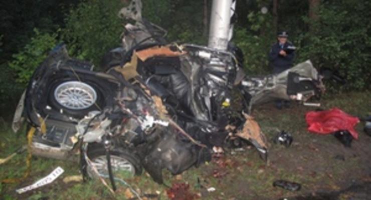 Под Киевом разбился BMW: погибли пятеро молодых людей