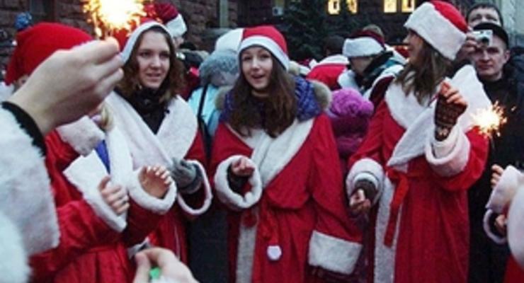 Завтра в Киеве пройдет парад Дедов Морозов