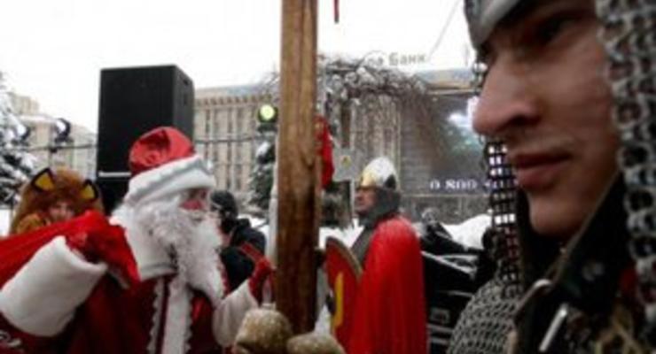На Майдане Незалежности открылась резиденция Деда Мороза