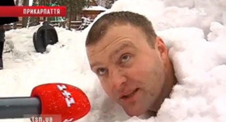 Голый украинец просидел в снегу больше часа и поставил мировой рекорд