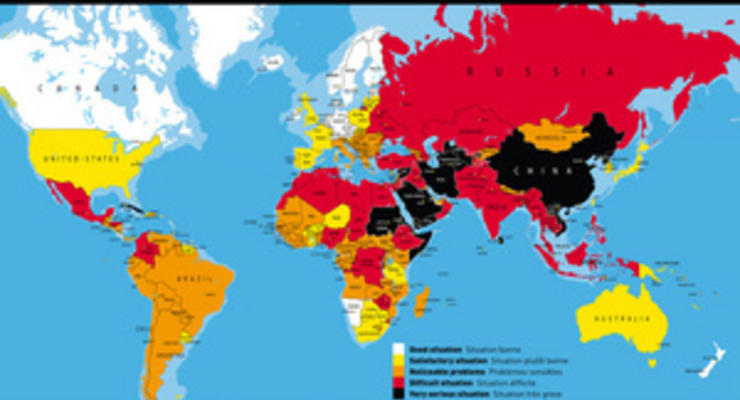 Между Алжиром и Гондурасом: Украина опустилась в мировом рейтинге свободы слова