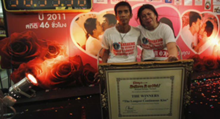 В Таиланде установлен новый рекорд длительности поцелуя