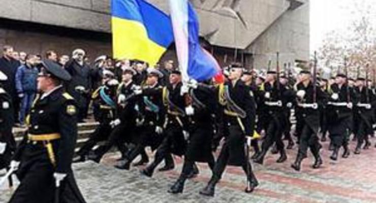 В Севастополе ВМС Украины и ЧФ РФ совместно отметили День защитника Отечества