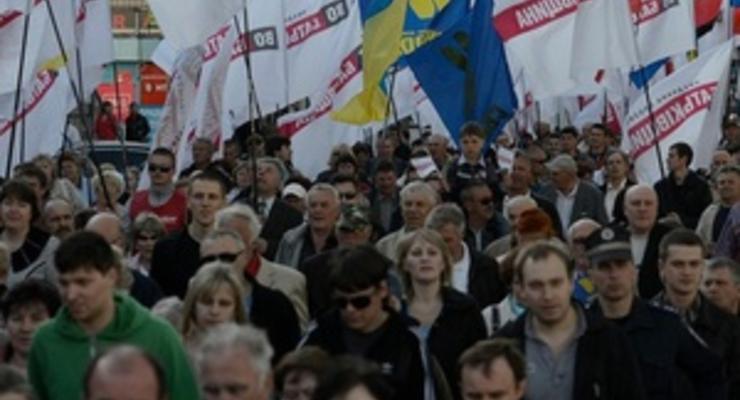 Колонна сторонников оппозиции отправилась к Софийской площади: организаторы заявляют о 20 тыс участников