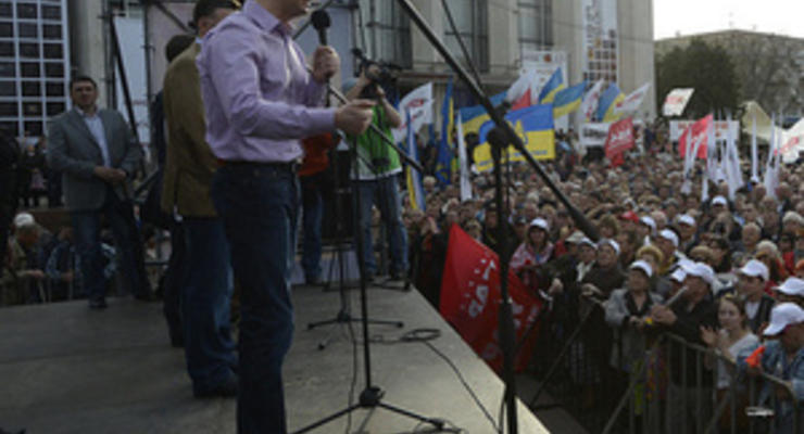 Следующая акция оппозиции в Киеве состоится в День Независимости