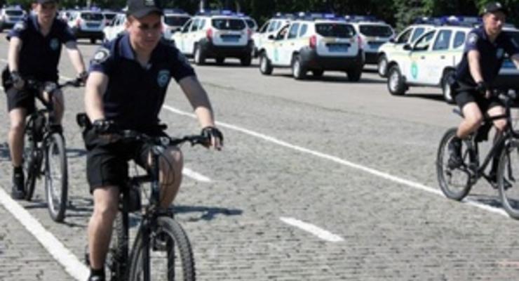 В Одессе вновь появились милиционеры в шортах и на велосипедах
