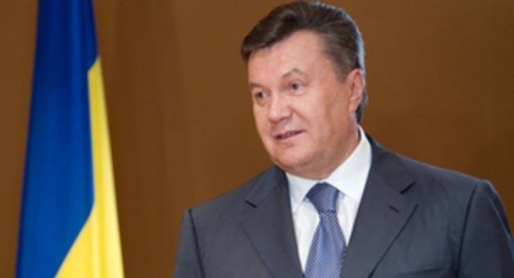 Янукович поздравил киевлян с Днем города