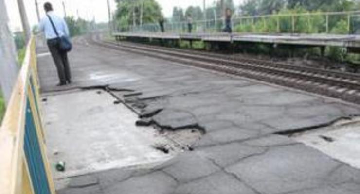 В Киеве закрыли на ремонт одну из станций городской электрички